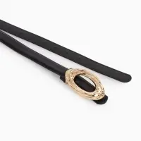 Ремень жен 04-01-01-04, Июнь2513, 2,4*0,3*110 см, без винта, пряж золото, гвоздик, черный Ремень жен 04-01-01-04, Июнь2513, 2,4*0,3*110 см, без винта, пряж золото, гвоздик, черный