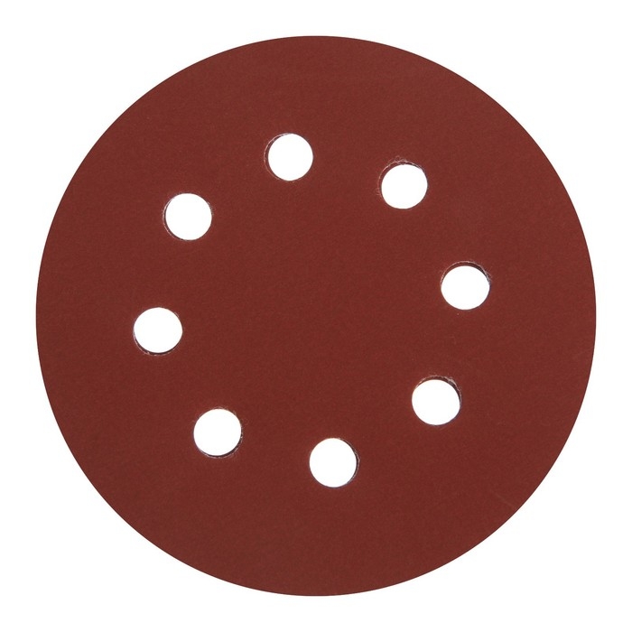 Круг абразивный шлифовальный под Круг абразивный шлифовальный под "липучку" ТУНДРА, перфорированный, 125 мм, Р1500, 10 шт.