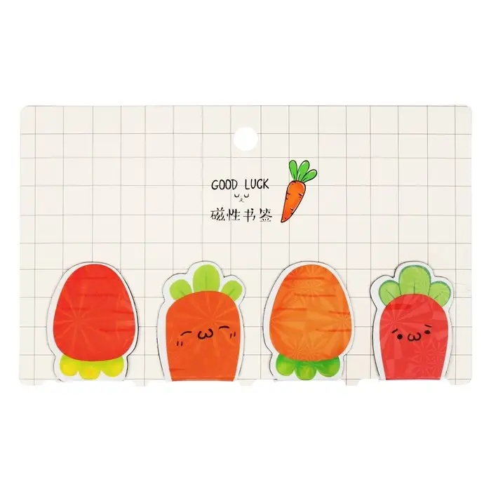 Набор магнитных закладок для книг Calligrata 4 штуки, Набор магнитных закладок для книг Calligrata 4 штуки, "Ассорти", МИКС