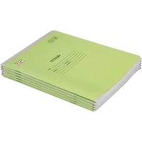 Тетрадь школьная Комус Класс А5 12 л клетка Зеленый, 10 шт./уп