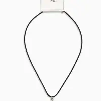 Кулон на шнурке &laquo;Трилистник&raquo;, цвет чернёное серебро на чёрном шнурке, 42 см