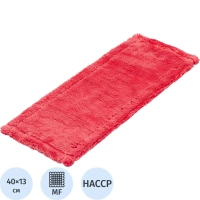 Насадка МОП 40х13 см микрофибра ухо+карман красный MF2090