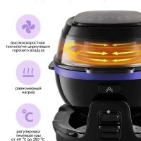 Аэрогриль электрический с чашей КТ-2218 - 5 л 1400 Вт