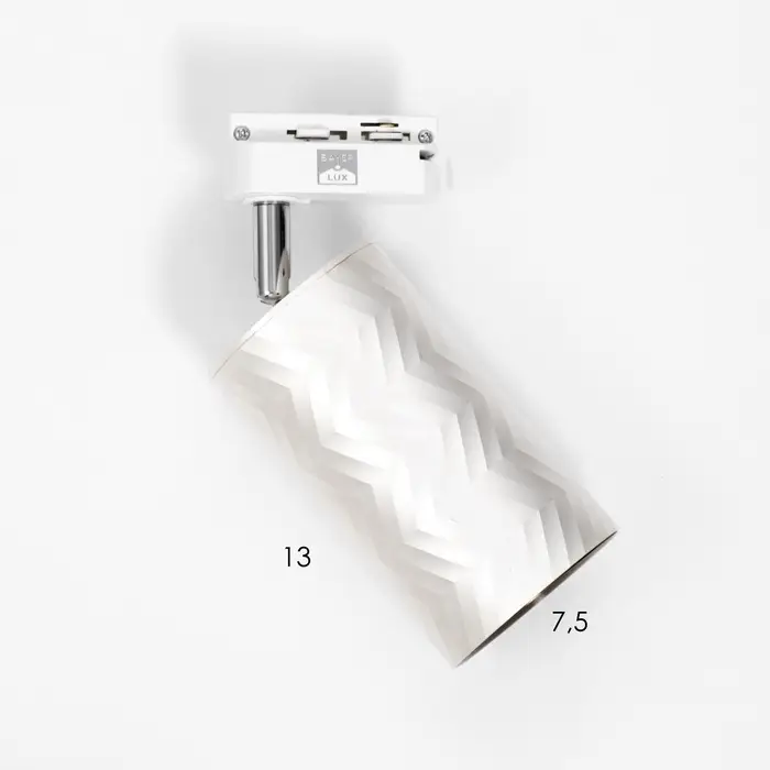 Светильник трековый BayerLux Simple &laquo;Астер&raquo; GU10, 220 В, 7.5&times;7.5&times;20 см, серебро