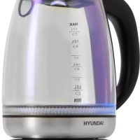 Чайник HYK-G8800 1,7л 2200Вт серебристый (стекло)