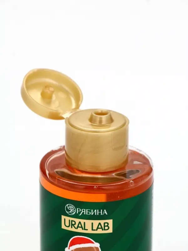 Новогодний подарочный набор косметики Happy new year: гель для душа 2 шт х 100 мл, мочалка для тела, URAL LAB Новогодний подарочный набор косметики Happy new year: гель для душа 2 шт х 100 мл, мочалка для тела, URAL LAB