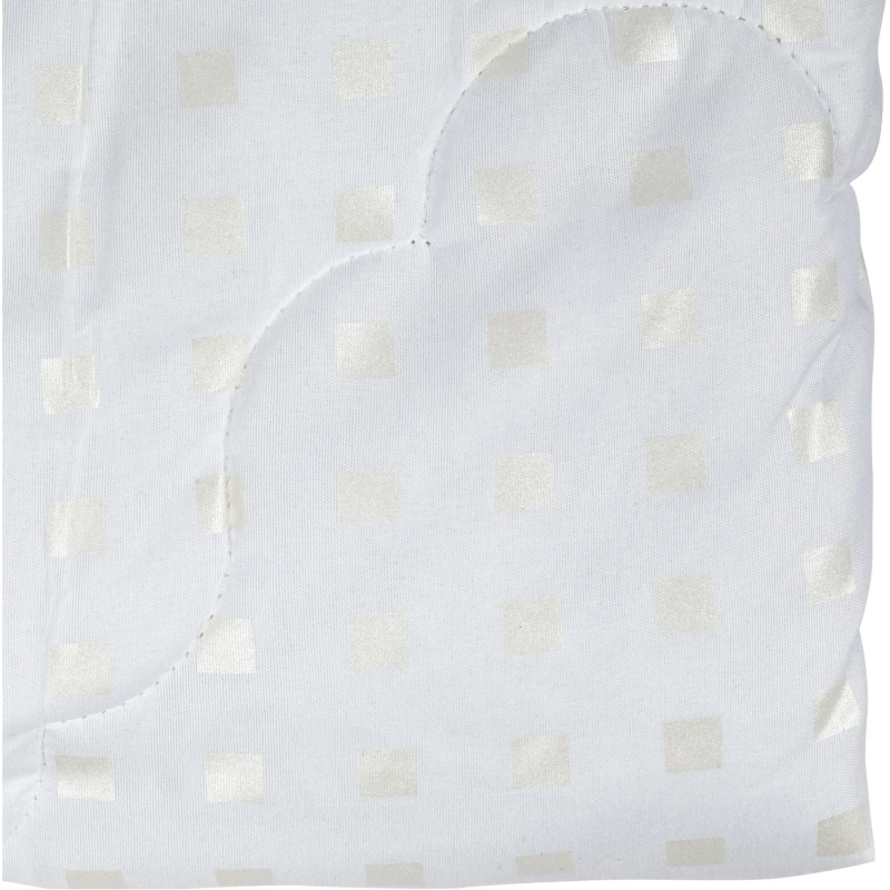 Одеяло Luscan 140х205 стеган, 350гр/м2 (иск. леб. пух/тик ПЭ), бел. шашечки