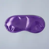 Маска для сна, сатиновая, резинка одинарная, 19×8.5 см, фиолетовая