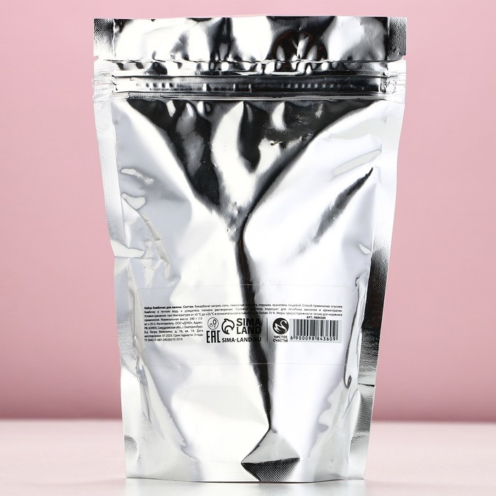 Набор бомбочки для ванны ЧИСТОЕ СЧАСТЬЕ «С Новым Годом», 12х20 г, Новый Год