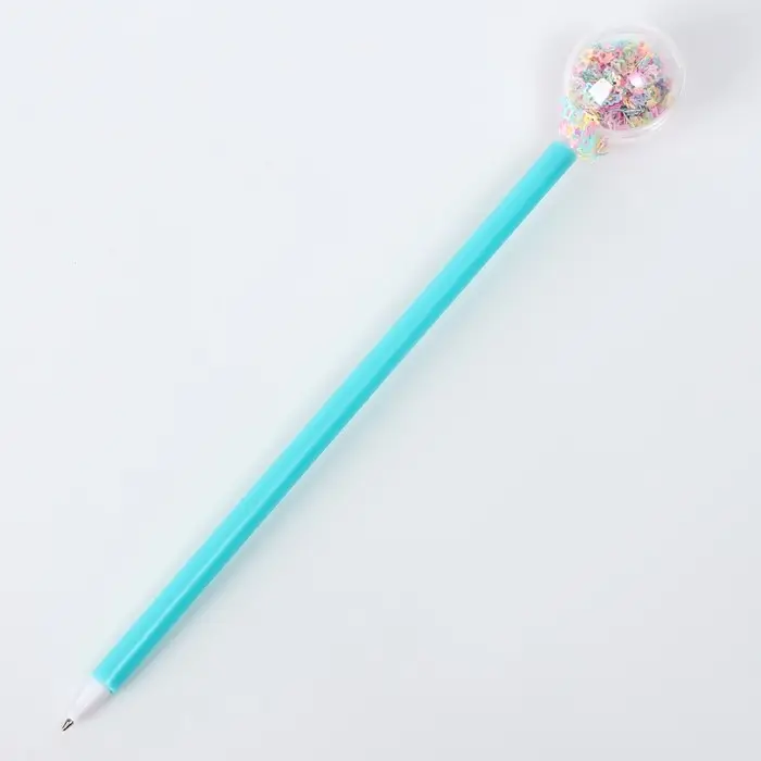 Ручка «Пайетки», синие чернила, МИКС Ручка «Пайетки», синие чернила, МИКС