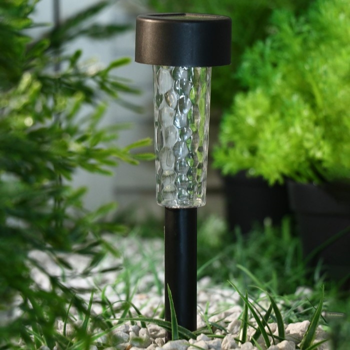 Садовый светильник на солнечной батарее «Трапеция», 5 × 34 × 5 см, 1 LED, свечение тёплое белое Садовый светильник на солнечной батарее «Трапеция», 5 × 34 × 5 см, 1 LED, свечение тёплое белое