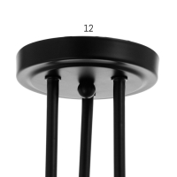 Светильник "Узел" черный 3x40W E27 54x54x40 см BayerLux Светильник "Узел" черный 3x40W E27 54x54x40 см BayerLux