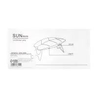 Лампа для маникюра LUF-09, UV/LED, 6 диодов, 6 Вт, USB, розовая