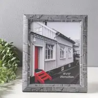 Фоторамка пластик 20х25 см "Моррис" тёмно-серый 29,8х25х2 см