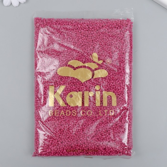 Бисер стекло 12/0  Бисер стекло 12/0 "Розовый" металлик 450 гр