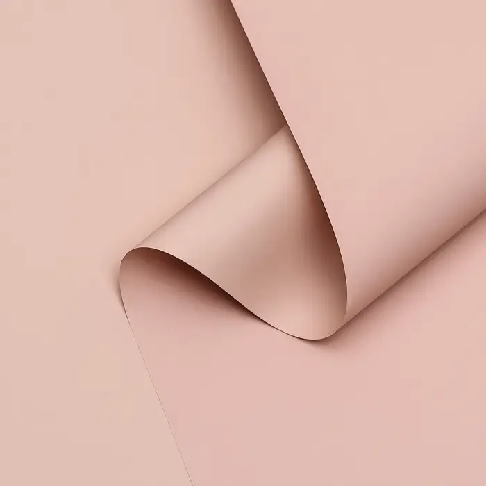 Пленка для цветов тонированная, матовая, пудровый, 0.5&times;10 м, 65 мкм