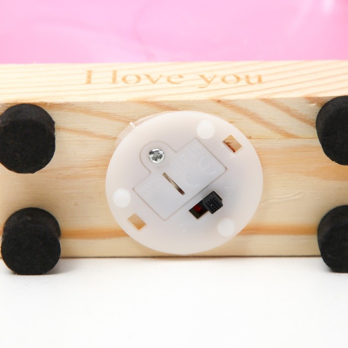 Ночник Ночник "Сердце. Любовь" LED от батареек 3хLR44 МИКС 9,5х4х12 см RISALUX