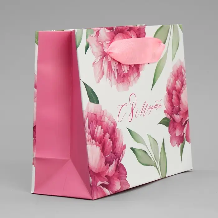 Пакет подарочный ламинированный, упаковка, «8 марта», S 12 х 15 х 5.5 см Пакет подарочный ламинированный, упаковка, «8 марта», S 12 х 15 х 5.5 см
