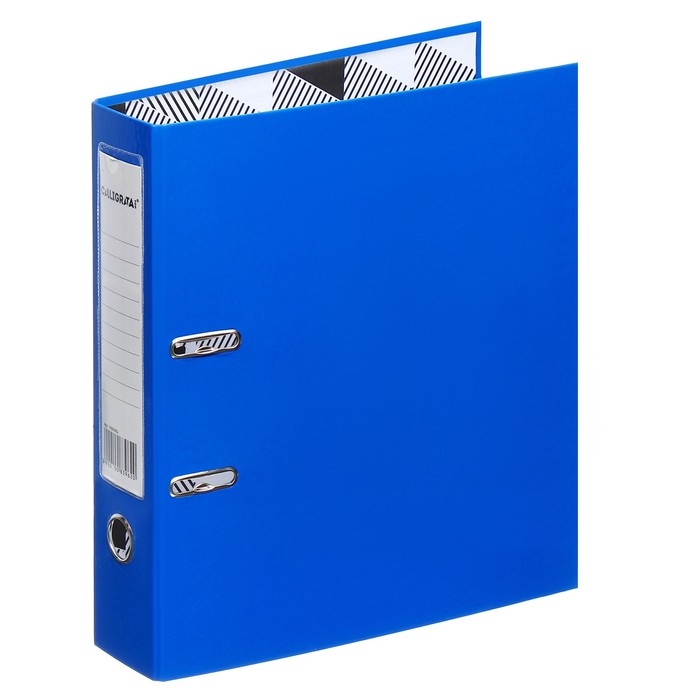 Пaпкa-регистратор А4 75мм Calligrata ламинированная, джинсовый синий Пaпкa-регистратор А4 75мм Calligrata ламинированная, джинсовый синий