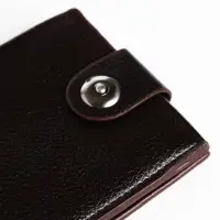 Портмоне мужское на магните, отдел для купюр, для карт, флотер, коричневое