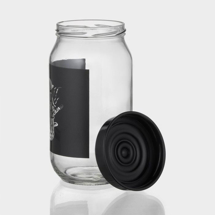 Банка стеклянная для сыпучих продуктов «Кухня», 1 л