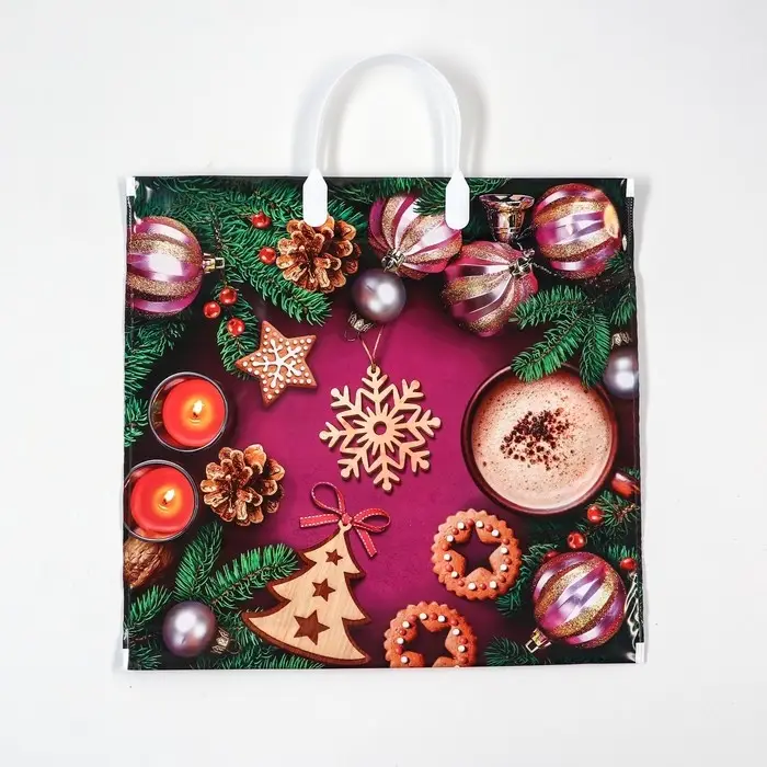 Пакет «Печенье», полиэтиленовый с пластиковой ручкой, 37×34 см Пакет «Печенье», полиэтиленовый с пластиковой ручкой, 37×34 см