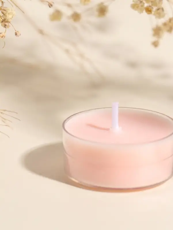 Набор чайных свечей ароматических "Конфетный цвет" 4 шт, 8х8х2,3 см