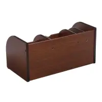 Органайзер 7 секций, 2 выдвижных ящика, серия Орех с кантом темным, 16&times;30&times;15 см