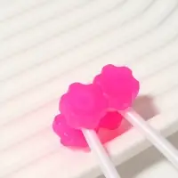 Массажёр для лица, 12&times;3.5 см, 2 ролика, розовый