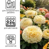Семена цветов Тагетес, бархатцы прямые &laquo;Килиманджаро&raquo;, F1, 0.05 г, &laquo;Гавриш&raquo;