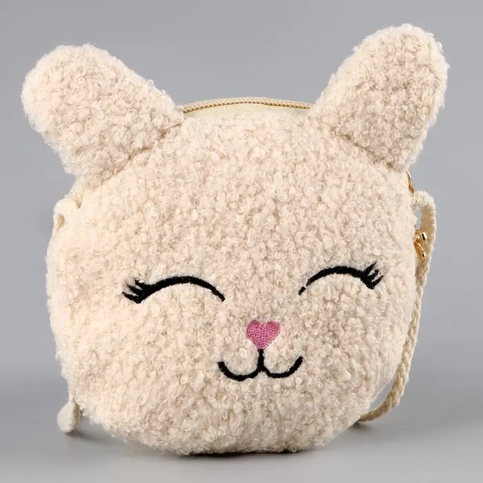 Сумка детская мягкая &laquo;Зайчонок&raquo;, 14&times;15&times;0.5 см, бежевый цвет