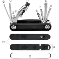 Мультитул велосипедный универсальный 12 в 1