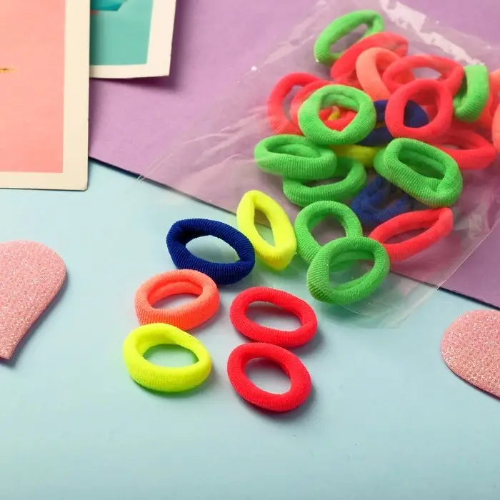 Резинка для волос «Выбражулька» (набор 30+-1 шт) d-1,4 см ассорти Резинка для волос «Выбражулька» (набор 30+-1 шт) d-1,4 см ассорти