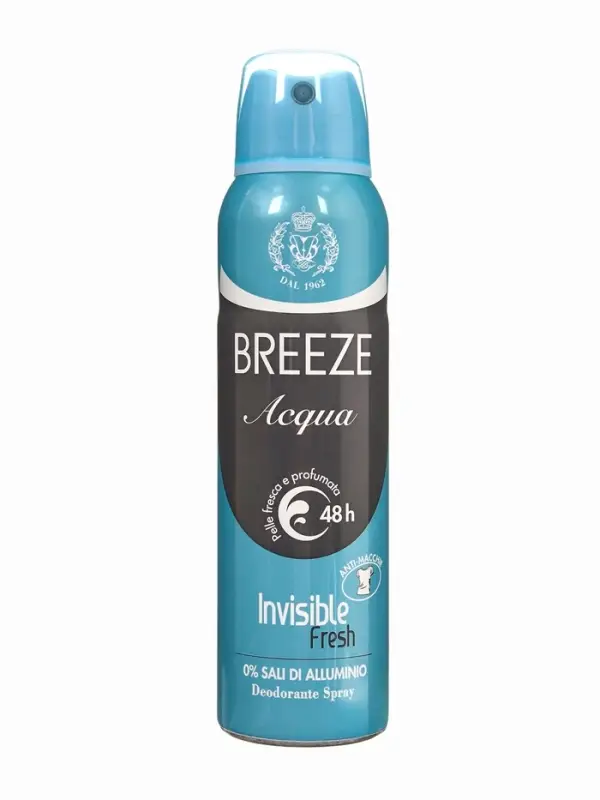 BREEZE Дезодорант для тела в аэрозольной упаковке ACQUA 150мл BREEZE Дезодорант для тела в аэрозольной упаковке ACQUA 150мл