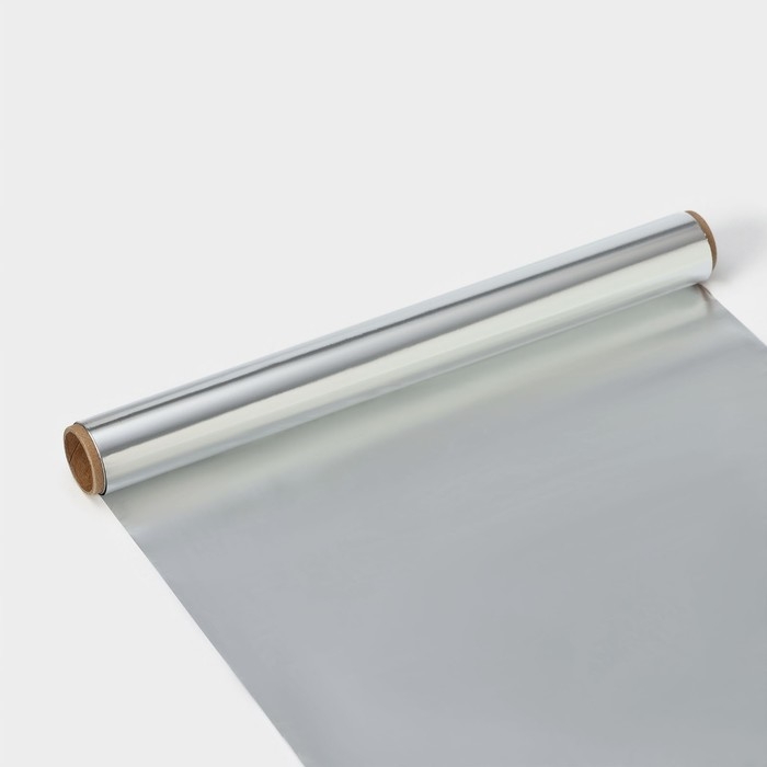 Фольга пищевая алюминиевая «Доляна», 29 см × 8 м, 9 мкм Фольга пищевая алюминиевая «Доляна», 29 см × 8 м, 9 мкм