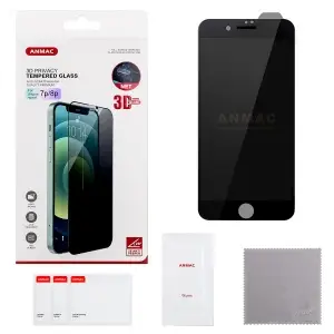 Защитное стекло для iPhone 7/8 Plus черное ANMAC 3D Privacy с сеточкой Арт. 1137249