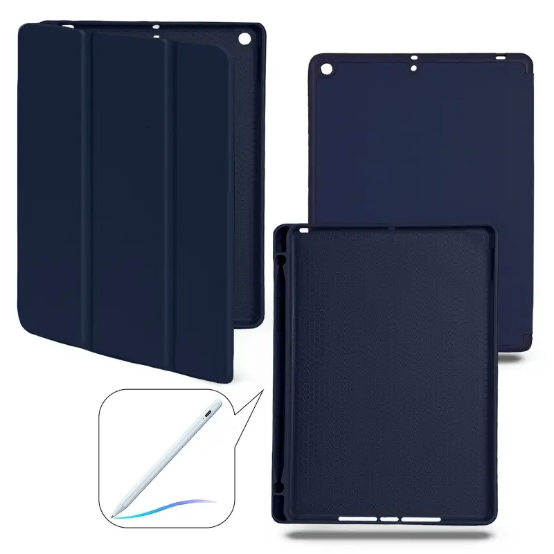 Чехол-книжка для iPad 10.2 (2019/2020/2021) Smart Сase (Pencil) Dark Blue №12
