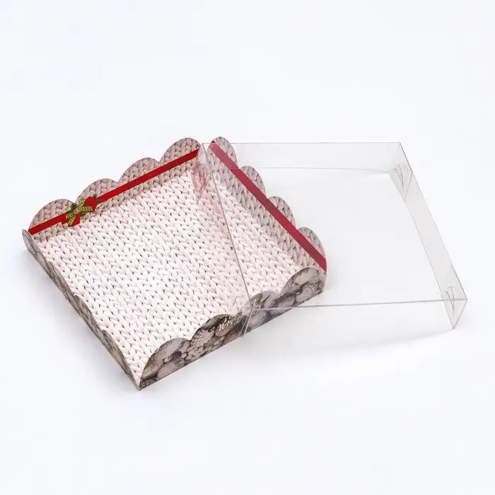 Коробка для печенья, «Новогодние игрушки», 12×12×3, Новый год Коробка для печенья, «Новогодние игрушки», 12×12×3, Новый год