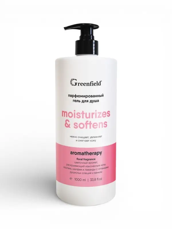 Гель для душа парфюмированный Greenfield цветочный, 1000 мл