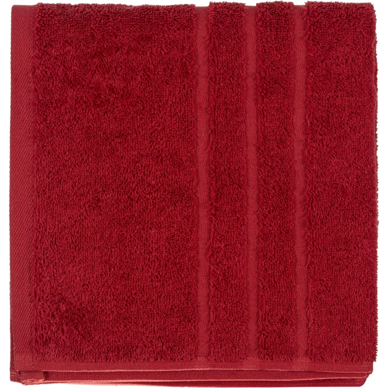 Полотенце махровое Luscan/бордюр 450г/м2, 70х140, бордо