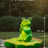 Садовая фигура &laquo;Лягушка хлопает&raquo;, 12.5&times;12.5&times;9.5 см