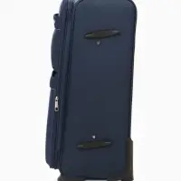 Чемодан на колёсах TEXTURA, с увеличением, кодовый замок, 42&times;26&times;68 см, 24", синий