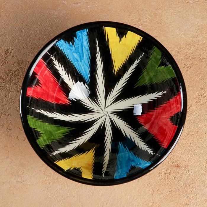 Коса Риштанская Керамика  Коса Риштанская Керамика "Атлас", 18 см, большая, разноцветная