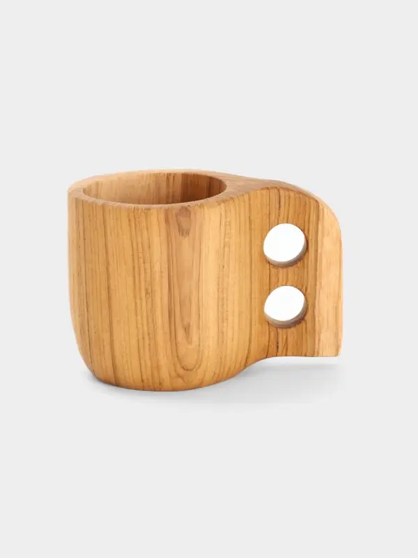 Кружка, 8&times;8&times;12 см, тиковое дерево