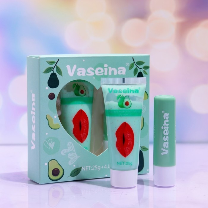 Набор для губ «Авокадо» : бальзам и скраб Набор для губ «Авокадо» : бальзам и скраб