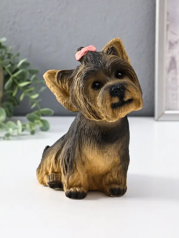 Фигурка Щенок Йорк, бежевый  21*13*20
