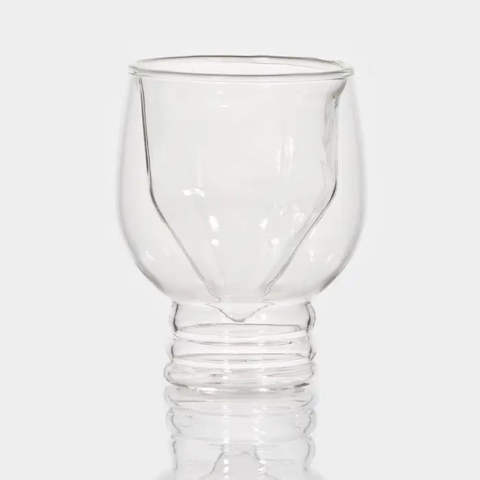 Стопки - шоты с двойными стенками Magistro &laquo;Алмаз&raquo;, 100 мл, 6 шт., стекло, прозрачные