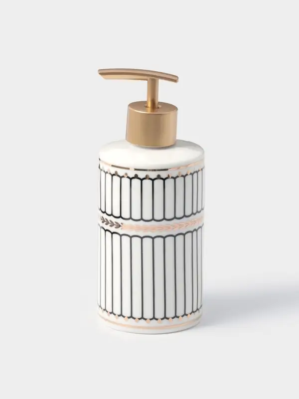 Набор аксессуаров для ванной комнаты &laquo;Греция&raquo;, 4 предмета, мыльница, дозатор 350 мл, два стакана, серый