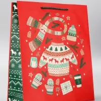 Пакет подарочный новогодний ламинированный, «Новый Год» , 26×12×32 см