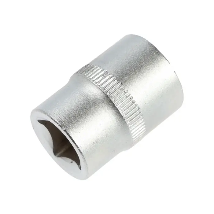 Головка торцевая шестигранная ТУНДРА, под квадрат 1/2", 20 мм, CrV